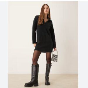 Abercrombie & fitch black knit sweater dress L
